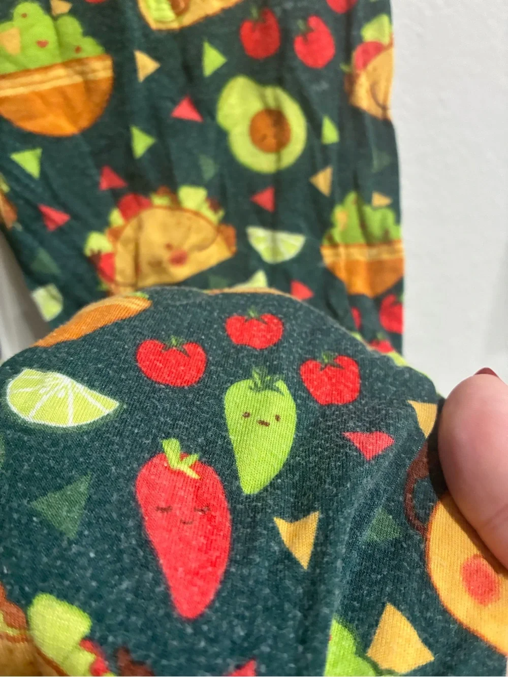 Little Sleepies Green Taco & Avocado Kids Pajama Set